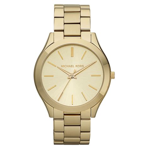 michael kors slim runway goldtone|michael kors oversized runway watch.